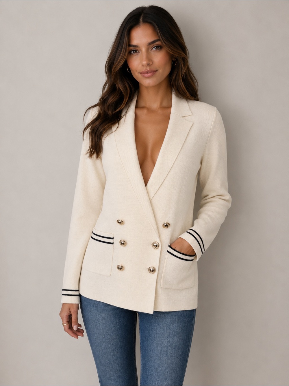 ELIE TAHARI KNIT BLAZER*******SIZE: SMALL